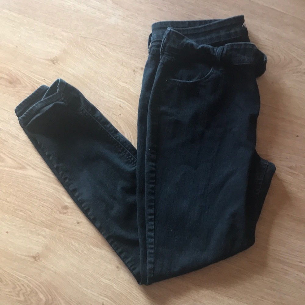 Old Navy black super skinny jeans